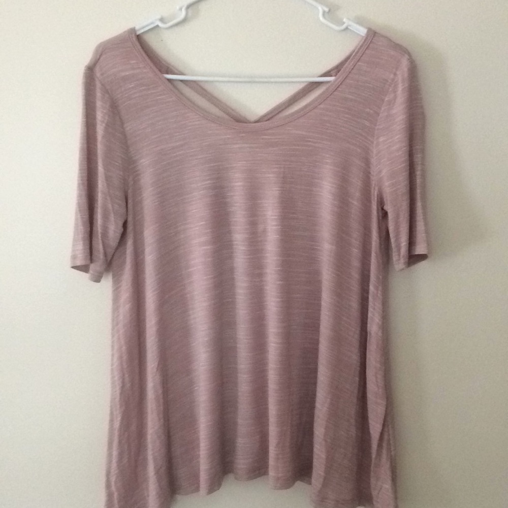 Lush, cross crossed back blouse